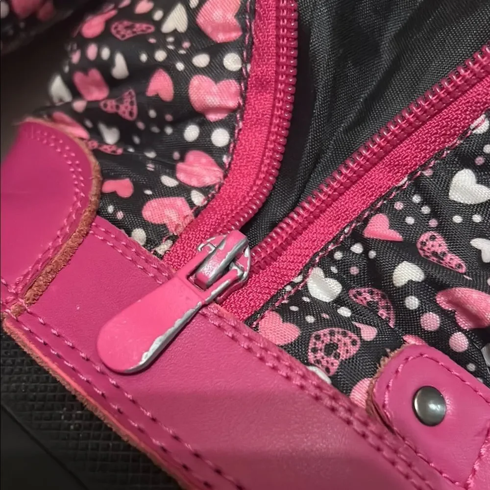 Dream Pairs Pink and Black Kids Boots